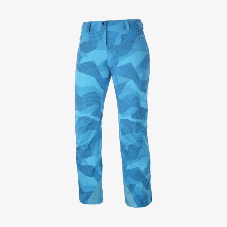 Turquoise Salomon The Brilliant Women's Ski Pants | IE CQ8369